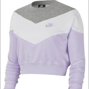 Nike Women's Colorblocked Cropped Sweatshirt